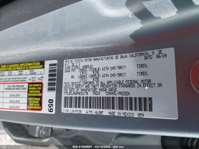 3TMLB5JN6RM032170 Toyota Tacoma Sr5