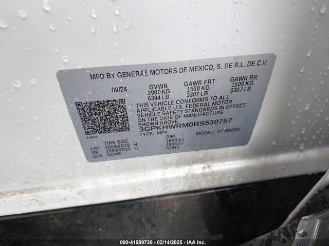 3GPKHWRM0RS530757 Honda Prologue Touring
