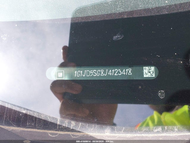 1G1JD5SG8J4123418 Chevrolet Sonic Lt Auto