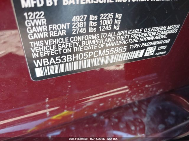 2023 BMW 530 WBA53BH05PCM55865 Photo 8