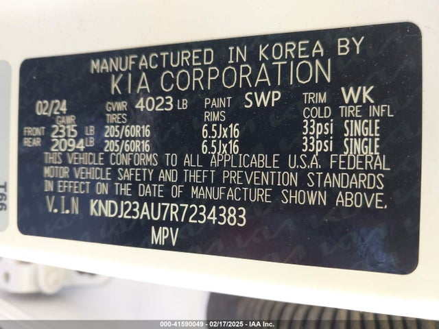 KIA SOUL LX 2024 KNDJ23AU7R7234383 Image 9