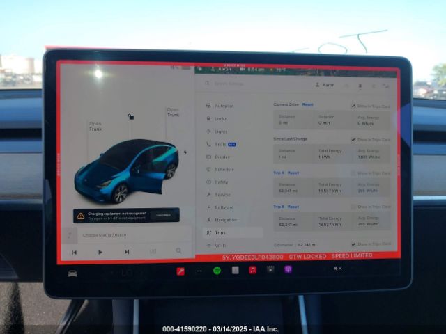 5YJYGDEE3LF043800 Tesla Model Y Long Range Dual Motor All-wheel Drive