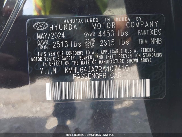 Hyundai SONATA SEL 2024 KMHL64JA7RA407410 Image 9