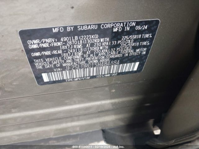 JF2SLDRC1SH484884 Subaru Forester Limited