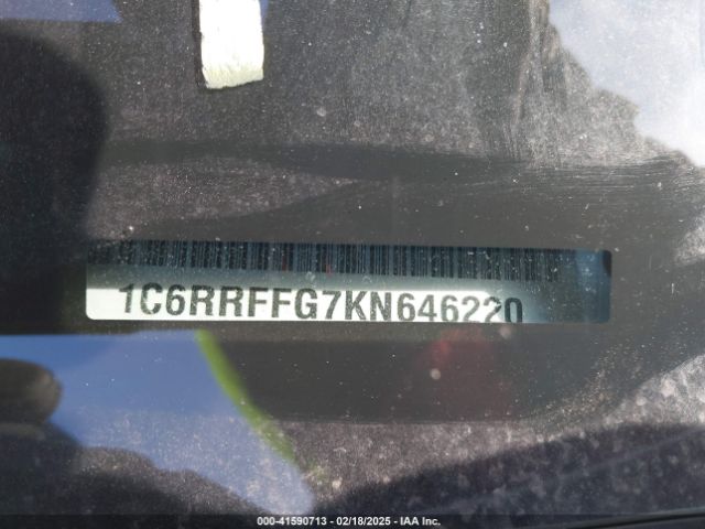 1C6RRFFG7KN646220 RAM 1500 Big Horn/lone Star  4x4 5'7 Box