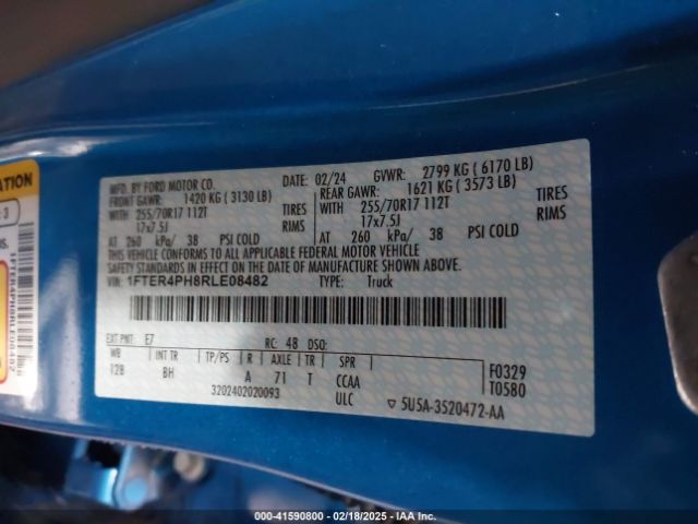 1FTER4PH8RLE08482 Ford RANGER XL