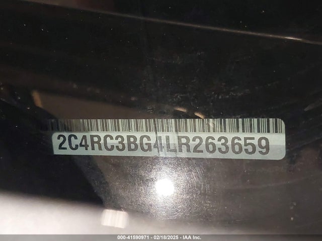 Chrysler Pacifica Awd Launch Edition 2020 2C4RC3BG4LR263659 Image 9