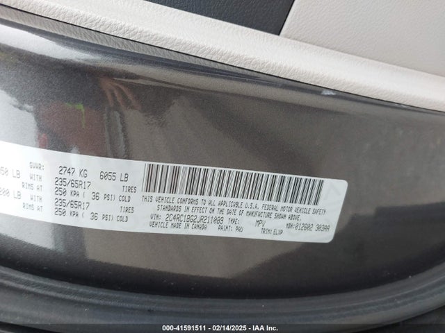 2C4RC1BG2JR211089 Chrysler Pacifica Touring L