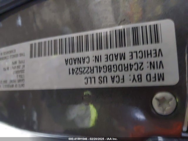 2C4RDGBG4LR225241 Dodge Grand Caravan Se Plus