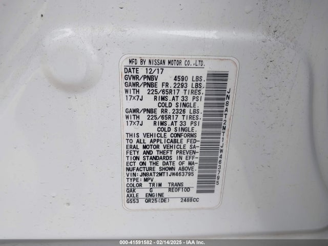 Nissan ROGUE S 2018 JN8AT2MT1JW463795 Image 9