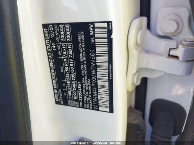 W1N4M4HBXMW099604 Mercedes-Benz Glb 250 4matic