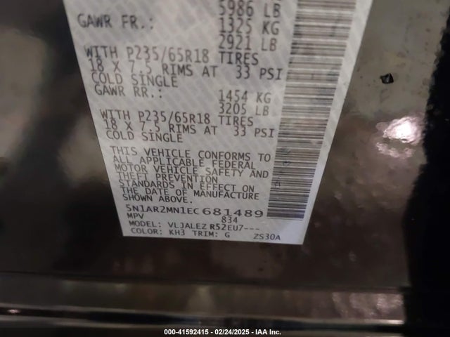 Nissan Pathfinder Sv 2014 5N1AR2MN1EC681489 Image 9