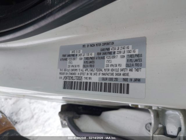 JM3KFBCM6L0793625 Mazda Cx-5 Touring