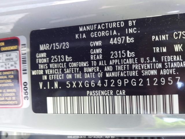 5XXG64J29PG212957 KIA K5 Gt-line