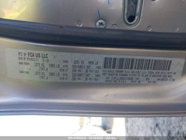 1C4PJLCB6KD176699 Jeep Cherokee Latitude Fwd