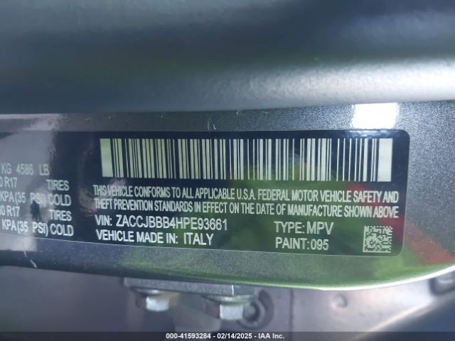 ZACCJBBB4HPE93661 Jeep Renegade Latitude 4x4