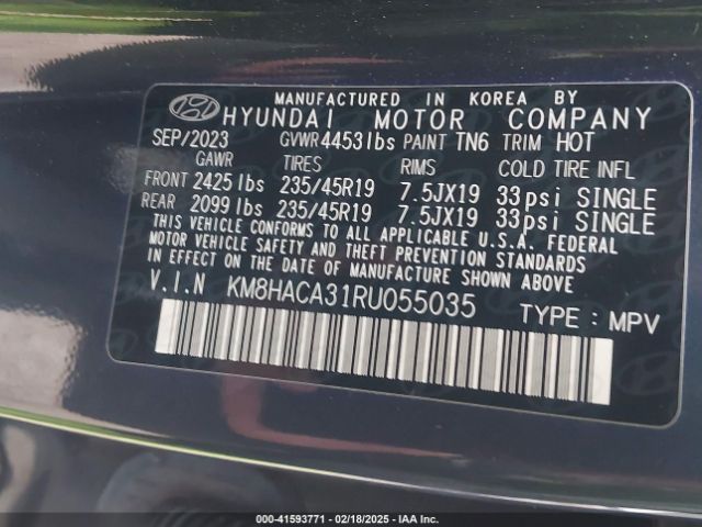 KM8HACA31RU055035 Hyundai Kona N Line