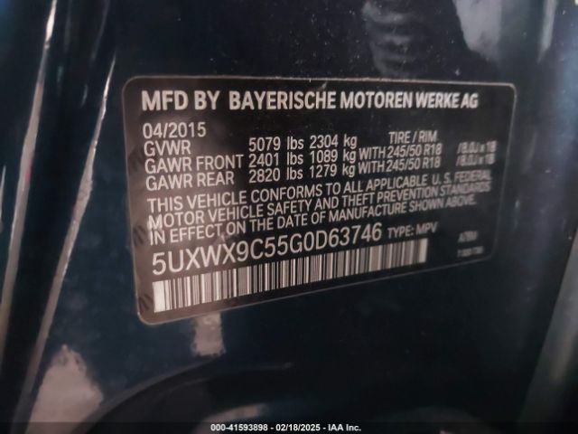 5UXWX9C55G0D63746 BMW X3 Xdrive28i