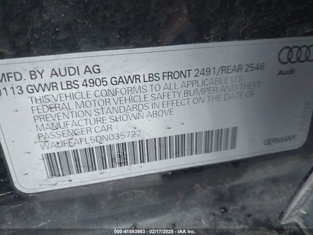 2013 AUDI A4 WAUFFAFL5DN035722 Photo 8
