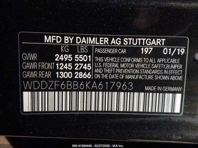 2019 MERCEDES-BENZ AMG E 53 WDDZF6BB6KA617963 Photo 8