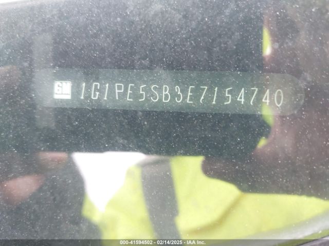 1G1PE5SB3E7154740 Chevrolet Cruze 2lt Auto