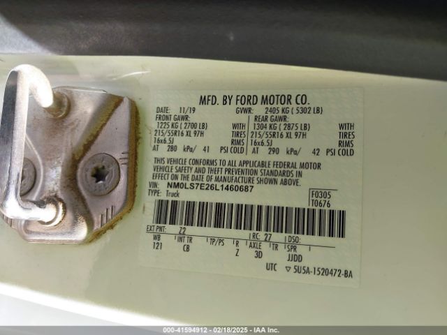 NM0LS7E26L1460687 Ford Transit Connect Xl Cargo Van