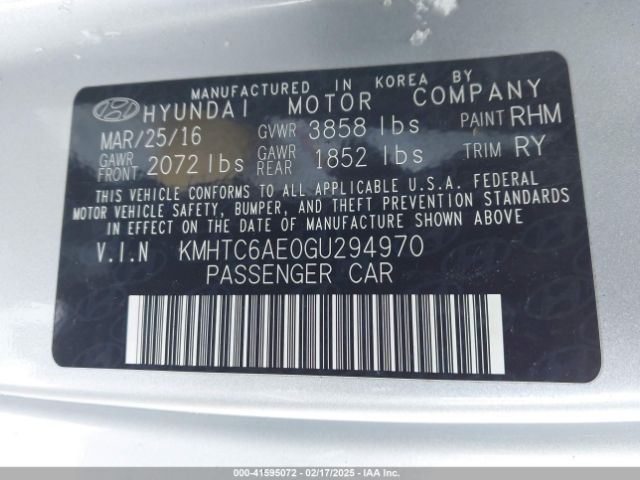KMHTC6AE0GU294970 Hyundai Veloster Turbo