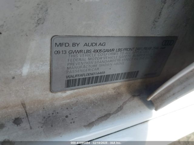 WAUFFAFL0EN014469 Audi A4 2.0t Premium