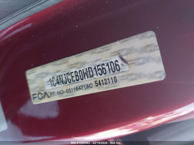 1C4NJCEB0HD156106 Jeep Compass High Altitude Fwd