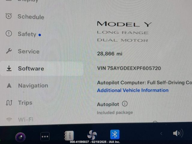 7SAYGDEEXPF605720 Tesla Model Y Awd/long Range Dual Motor All-wheel Drive
