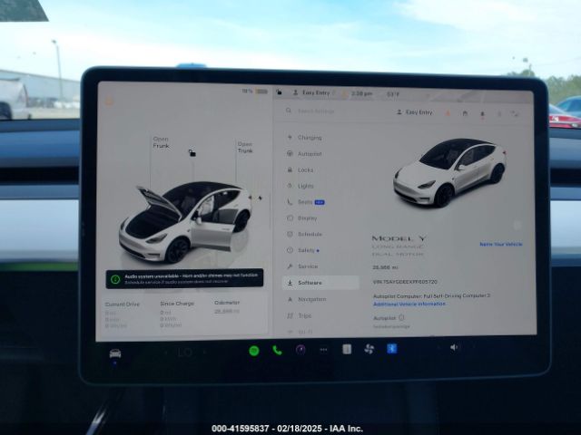 7SAYGDEEXPF605720 Tesla Model Y Awd/long Range Dual Motor All-wheel Drive