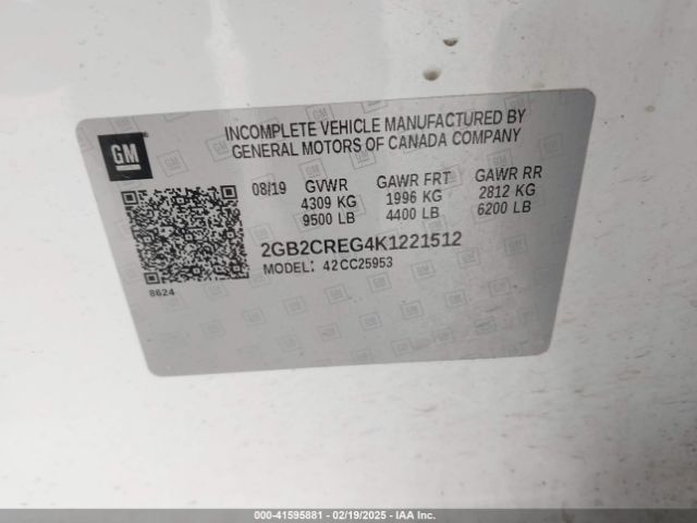 2GB2CREG4K1221512 Chevrolet Silverado 2500hd Wt