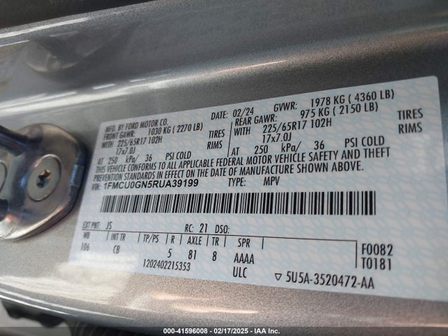 Ford Escape Active 2024 1FMCU0GN5RUA39199 Image 9