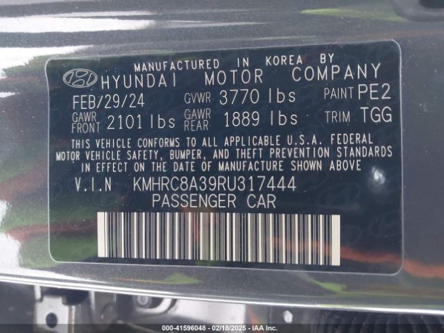 KMHRC8A39RU317444 Hyundai Venue Sel
