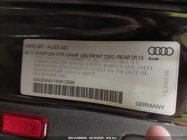 WAUENAF41KN012586 Audi A4 45 Premium