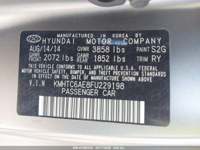KMHTC6AE8FU229198 Hyundai Veloster Turbo