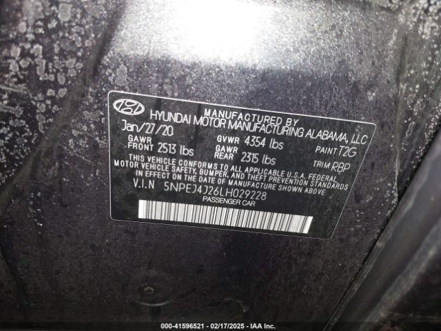 5NPEJ4J26LH029228 Hyundai t-gdi gamma ii