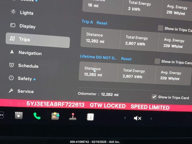 5YJ3E1EA8RF722613 Tesla Model 3 Long Range Dual Motor All-wheel Drive/rear-wheel Drive