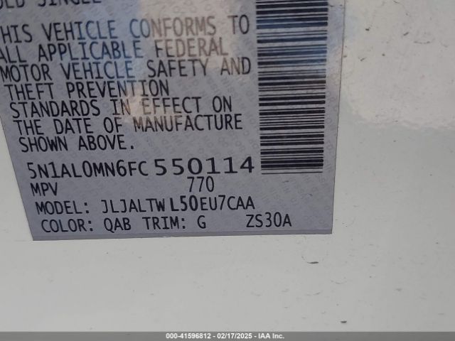 5N1AL0MN6FC550114 Infiniti QX60
