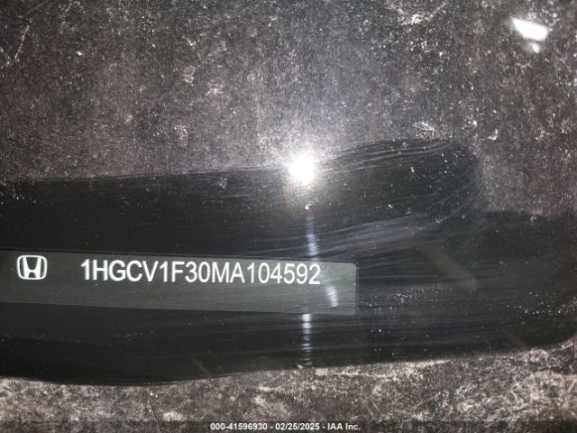 1HGCV1F30MA104592 Honda Accord Sport