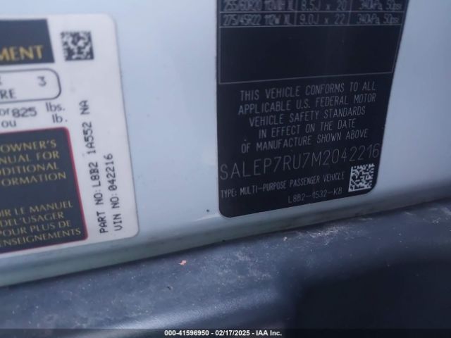SALEP7RU7M2042216 Land Rover Defender 110 Se