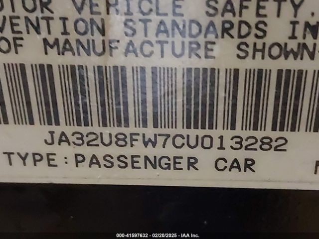 2012 MITSUBISHI LANCER JA32U8FW7CU013282 Photo 8