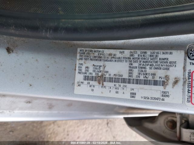3FADP4BJXEM150573 Ford FIESTA SE