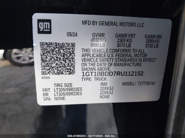 1GT10BDD7RU112152 GMC Hummer Ev Pickup 2x