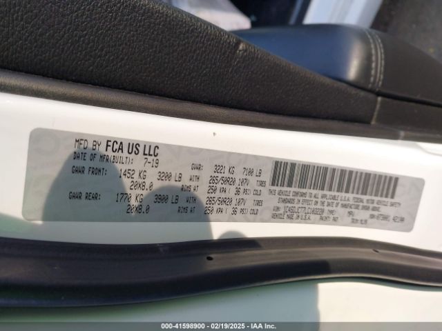 2020 DODGE DURANGO 1C4SDJCT7LC103220 Photo 8