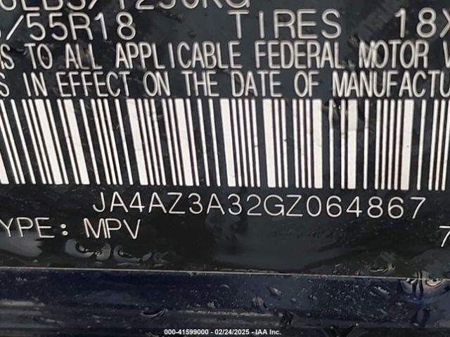 2016 MITSUBISHI OUTLANDER JA4AZ3A32GZ064867 Photo 8