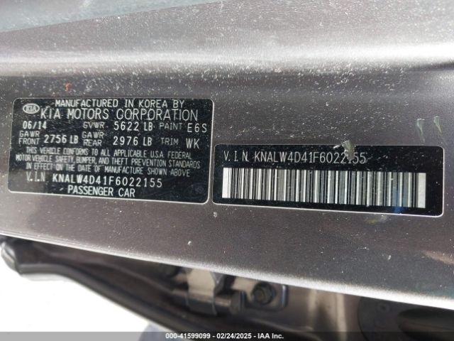 KNALW4D41F6022155 KIA K900 Luxury