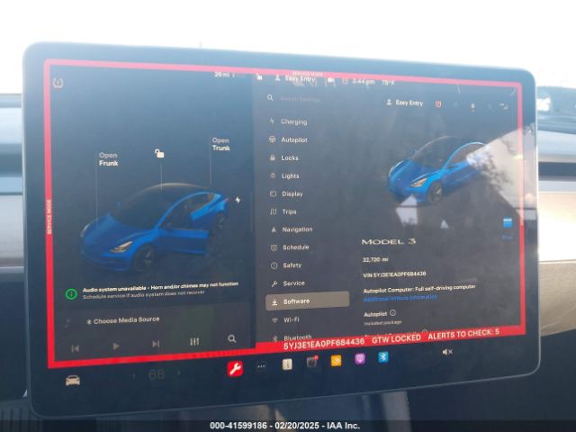 5YJ3E1EA0PF684436 Tesla Model 3 Rear-wheel Drive