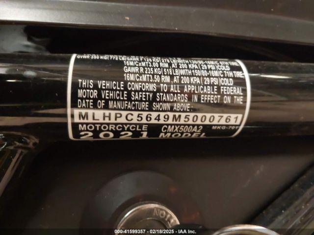 2021 HONDA CMX500 MLHPC5649M5000761 Photo 9