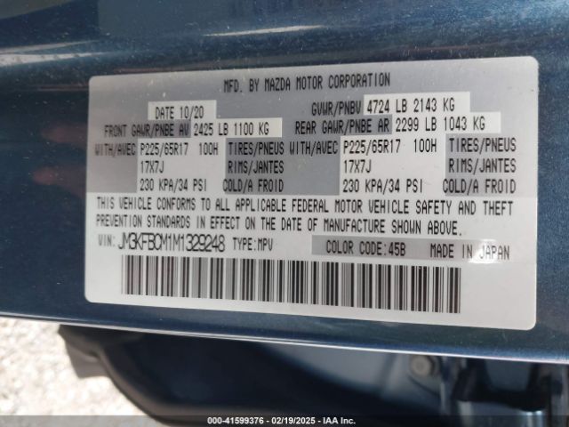 JM3KFBCM1M1329248 Mazda Cx-5 Touring
